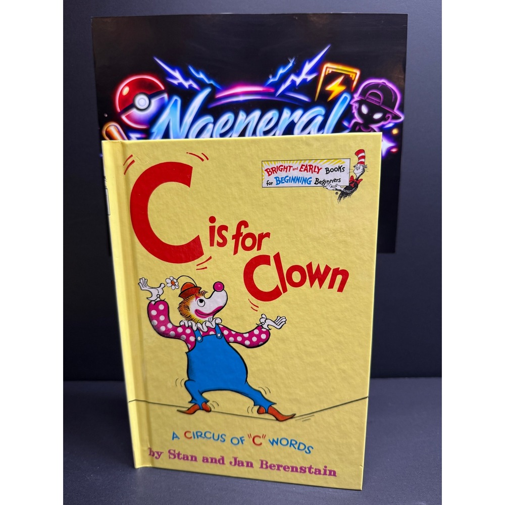 C is for Clown Berenstain Bears Bright and Early Book 1972 Hardcover 039482492X